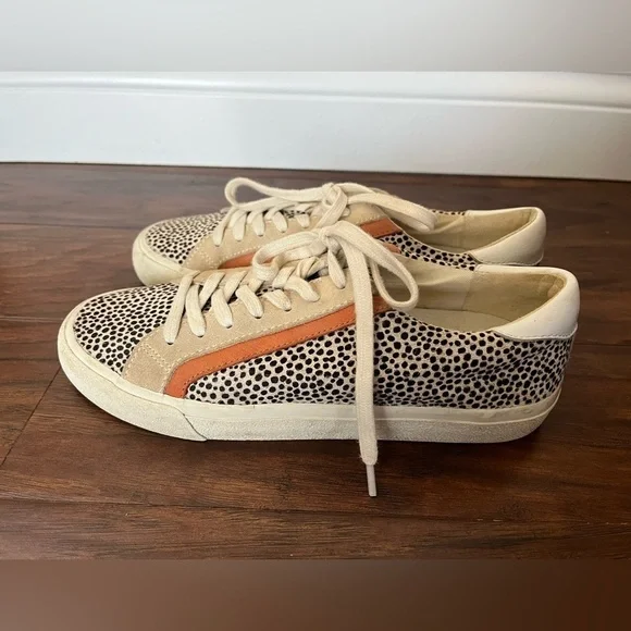Madewell Sidewalk Low-Top Sneakers in Spotted Calf Hair-Size 7.5 - Picture 4 of 8